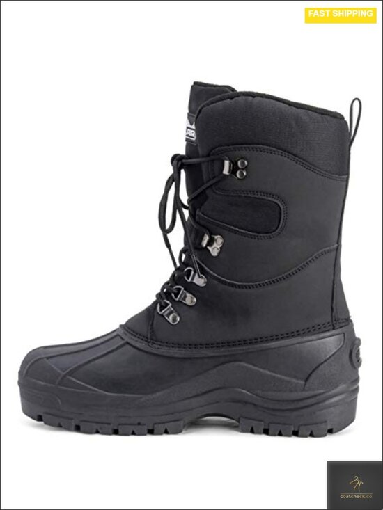 Mens Insulated Snow Boots Waterproof Faux Fur Lined Anti-Skid Rubber Sole main image 5